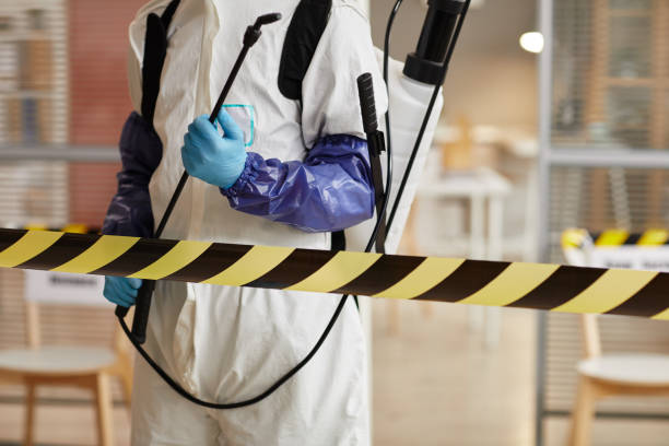 Professional Biohazard Cleanup technician working in Hillsborough, NH